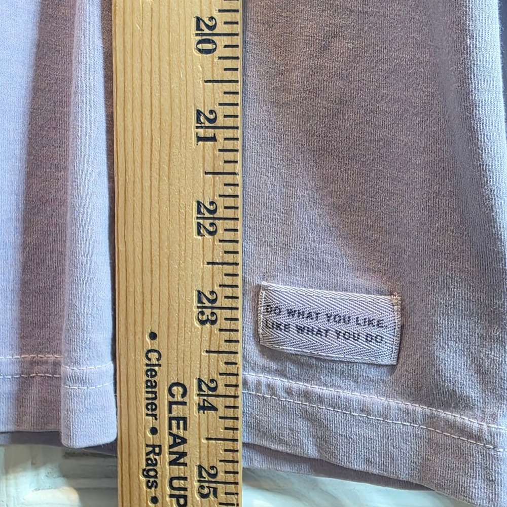 VTG Life is Good Long Sleeve Tee Womens Sz Large Lavender Purple Snowboard - Picture 11 of 11